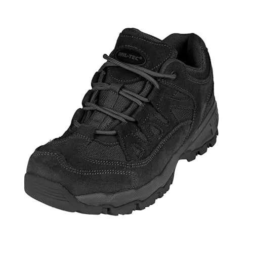 Mil-Tec Unisex Squad Sneaker, Schwarz, 40 EU - Wanderschuhe für Outdoor-Abenteuer, robust und bequem für militärische Einsätze oder Camping-Ausflüge.