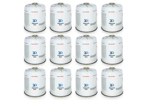 ZMC Gaskartusche Universal 450g - Ideal für Camping und Outdoor - Gaskartuschen für vielseitige Anwendungen, mit 20% Propan und 80% Butan. Sicherheit durch automatische Verschlussfunktion und lange Brenndauer von 5-11 Stunden, perfekt für Winterabenteuer.