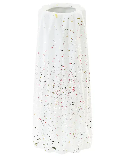 Moderne dekorative Vase weiß minimalistisches Wohnaccessoire Amaliada