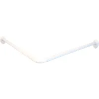 RIDDER Universal-Winkelstange Wien Ø 25 mm weiß - Sonstige Badausstattung – flexible Duschvorhangstange für Badewanne oder Dusche, anpassbar durch kürzbare Aluminiumrohre und einfache Montage mit mitgeliefertem Material.