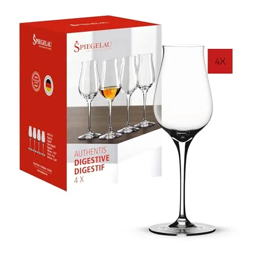 Spiegelau Destillatekelche, 4-tlg. im Geschenkkarton - Edle Gläser für Genuss: Ideal für Obstbrände, Liköre und mehr. Perfekt zum Verschenken im stilvollen Geschenkkarton.