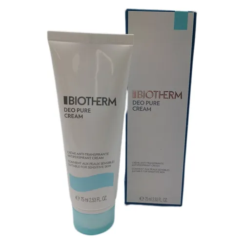 Biotherm Deo Pure Crème Anti-Transpirante 75 ml - Deo mit 48 Stunden Anti-Transpirant-Schutz, ideal für langanhaltende Frische und ein trockenes Hautgefühl.