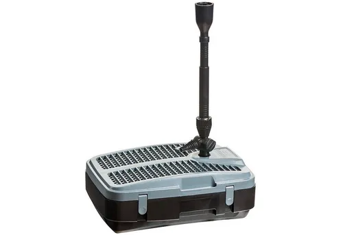 Heissner Teichfilter-Set mit Wasserspiel und UVC - Teichfilter für Fischteiche, mit UVC-Klärer und regulierbarem Wasserspielaufsatz, sorgt für klares Wasser und eine ansprechende Optik in Ihrem Garten.