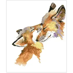 DIAMOND DOTZ DD8.013 - 5D Diamond Painting Set Fuchs Glückseligkeit - Malen & Zeichnen: Kreatives Komplettset mit 8.974 funkelnden Diamant-Mosaiksteinen für beeindruckende Kunstwerke. Einzigartige Technik mit 13 facettierten Steinen für strahlenden Glanz, ideal für Erwachsene und Kinder ab 8 Jahren.