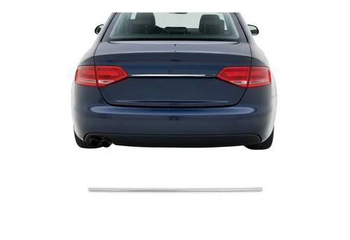 OMAC Blende Heckklappe 1110054 für Audi - Kofferraum Blende aus hochwertigem Edelstahl, modellspezifisch für Audi, sorgt für einen eleganten Look und einfache Montage mit Anleitung.