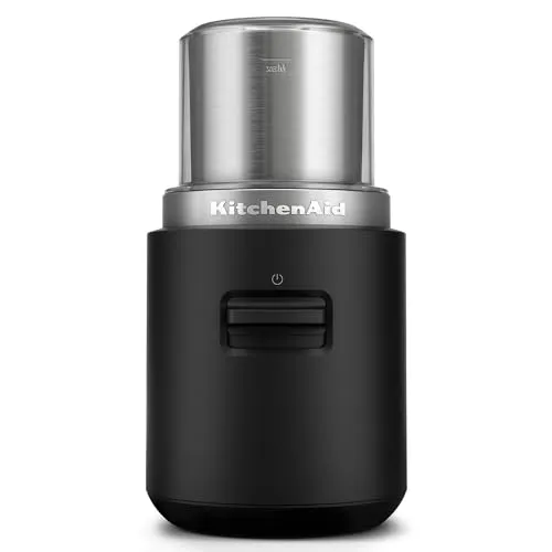 Kitchenaid 5KBGR100BM Kaffeemühle Mattschwarz - Hochwertige Kaffeemühle ohne Akku, ideal für Kaffeeliebhaber, die frisch gemahlenen Kaffee schätzen.