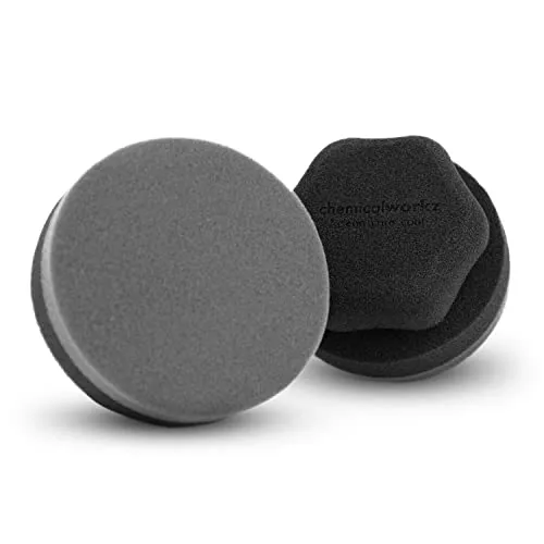 chemicalworkz® Auto Hand Wax Applikator Pad - Handpolierschwamm zum gleichmäßigen Auftragen von Politur, Wachs und Pflegemitteln, Polierpads Hand Wachs Polierschwamm, Politur Schwamm - 10x6cm
