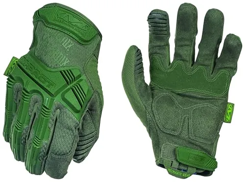 Mechanix Wear M-Pact OD Green - Taktische ArbeitsHandschuhe, optimaler Stoßschutz und atmungsaktives Design für besten Tragekomfort