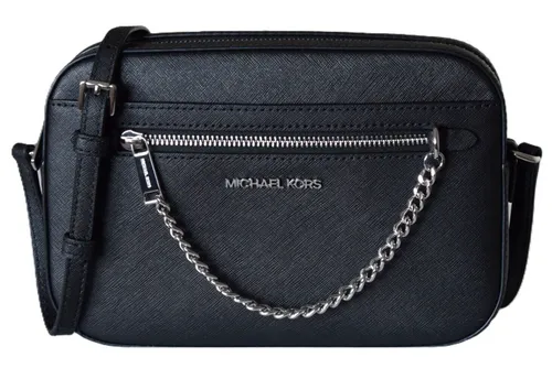 Michael Kors Damen Umhängetasche JET SET ITEM LG EW ZP CHAIN XBDY Leder schwarz