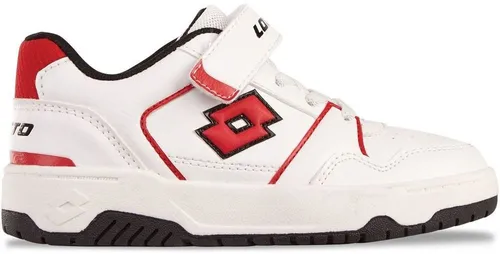 Lotto Sneaker weiß 25 EU - Sportliche Sneaker in Größe 25, ideal für aktive Kinder, mit praktischem Klettverschluss und leicht profiliertem Gummisohlen für optimalen Halt.