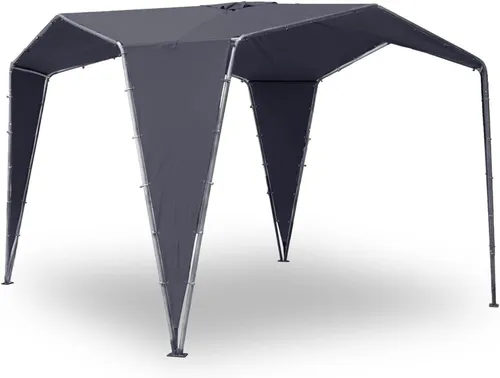 UE Stock Pavillon 3,32x3,32m - Robuster Sonnenschutz - Vielseitig einsetzbarer Pavillon aus wasserdichtem Material mit stabilem Stahlrahmen, ideal für Events, Motorräder und Fitnessgeräte.