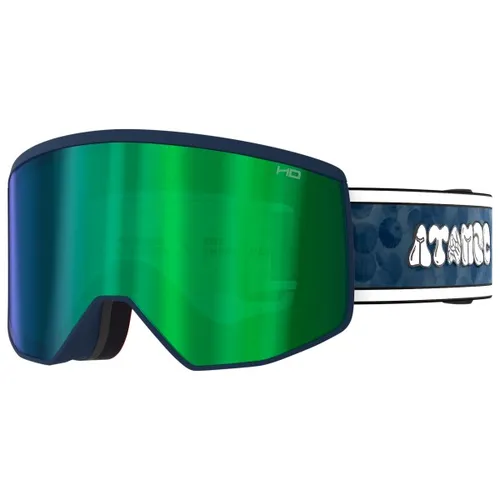 Atomic Four Pro Signature ET royal NS - Herren & Unisex Skibrille mit HD Scheibentechnologie für optimale Sicht und Kontrast, Live Fit Rahmen für perfekte Passform, inkl. praktischer 3D EVA Box zur sicheren Aufbewahrung.