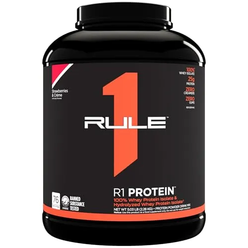 Rule1 R1 Protein (5lbs) Strawberries & Crème Ohne Pfand, 2270 g