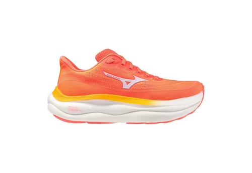 Mizuno Wave Sky 9 Neutralschuh Damen - Komfortabler Lauf mit federnder Dämpfung - Laufschuhe mit innovativer Zwischensohlentechnologie für ein weiches Laufgefühl und dynamisches Abrollverhalten – ideal für entspannte Trainingsläufe und lange Distanzen.