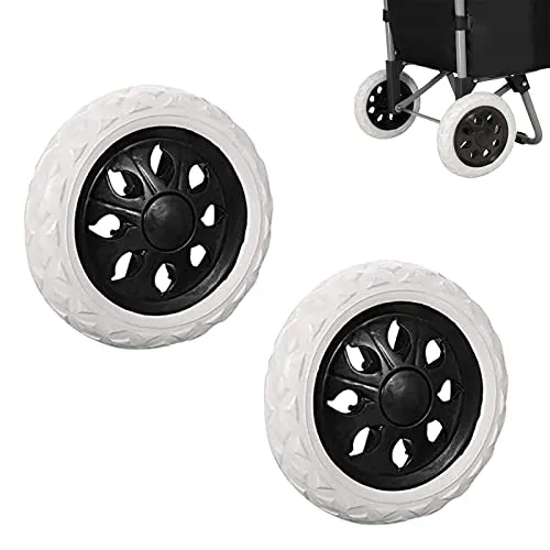 Mikqky 2 Stück Einkaufswagen Räder Ersatz
