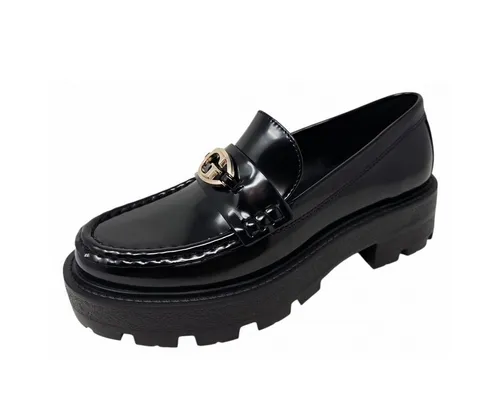 Damenschuh GUESS Yanika Mokassin Schwarz 40 - Eleganter GUESS Mokassin für Damen in Schwarz. Ideal für stilvolle Auftritte, gefertigt aus hochwertigem Material für optimalen Tragekomfort.