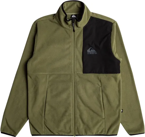 QUIKSILVER SPECIAL SESSION Zip Fleece 2025 - four leaf clover - S - Fleece und 2nd-Layer aus robustem Ripstop-Polyester, ideal für Outdoor-Aktivitäten mit praktischem Reißverschluss und stylischem Quiksilver-Logo.