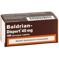 Baldrian Dispert 45mg – Pflanzliches Beruhigungsmittel - Arzneimittel zur Linderung von leichten nervösen Spannungszuständen und Schlafstörungen. Ideal für entspannende Nächte und innere Ruhe.