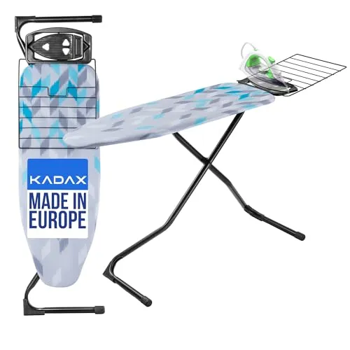 KADAX Bügelbrett mit ausziehbarem Fach, 120x42cm