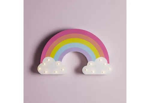 Lights4fun LED Wandleuchte Regenbogen Wandlampe Kinderzimmer