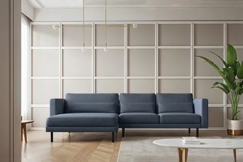 Kaiser Möbel Ecksofa Dani, Dunkelblau, L-Form, 281x174 cm in blau von Kaiser Möbel