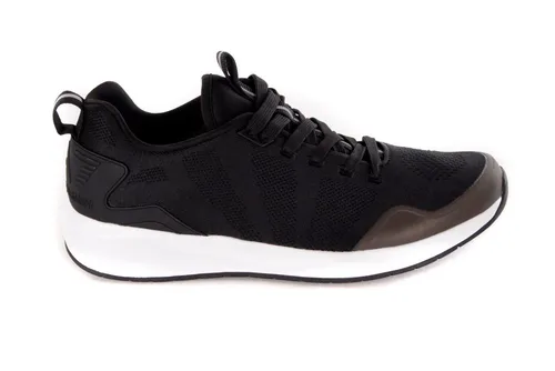 ARMANI EXCHANGE EA7 Emporio Armani Schnürschuh schwarz - Größe 42 EU - Stylischer Schnürschuh in Schwarz, Größe 42 EU. Hochwertige Verarbeitung für optimalen Tragekomfort im Alltag. Ideal für modebewusste Männer.
