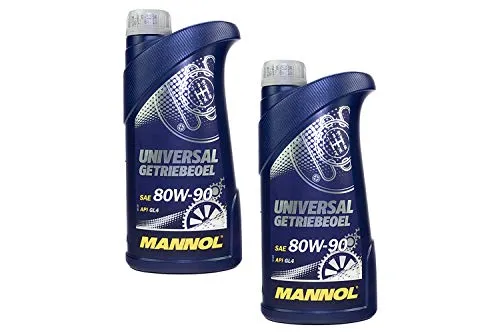Getriebeöl MANNOL Schaltgetriebe Universal API GL 4 80W-90 2 Liter für Aprilia Cectek/Herkules Daelim Derbi E-Ton Gilera Harley Davidson Husqvarna Italjet K T M Kymco Peuge ot Piag gio Sachs SFM SYM