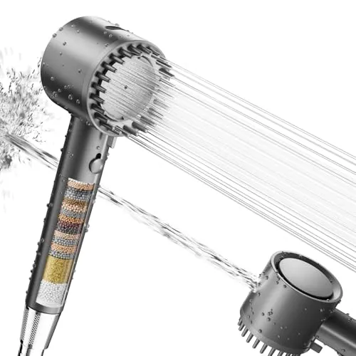 Cobbe Duschkopf mit Hochdruckfilter – 5 Strahlarten für jeden Bedarf