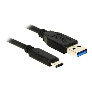 DeLOCK USB 3.1 Gen 2 A/USB C Kabel 0,5 m schwarz, 1 St. von Delock