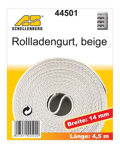 Schellenberg Rolläden und Zubehör Rollladengurt 14mm/4,5m beige