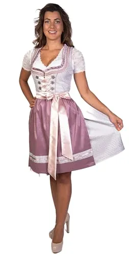 Trachtl Dirndl Vicky Dirndl Trachtenkleid Damen 2:TLG in grau von Trachtl.de