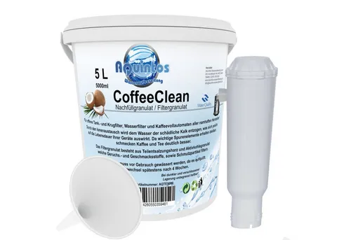 Refill Set Water Cartridge System 5L für Krups, Melitta, Nivona und mehr - Zubehör für Kaffeevollautomaten: 5L Refill-Set, umweltschonend und kostensparend, reduziert Plastikmüll durch nachfüllbare Filter.
