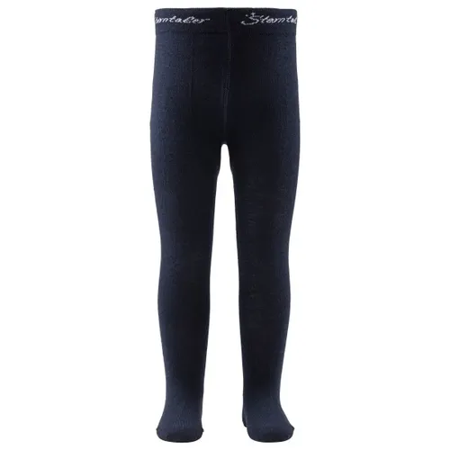 Sterntaler Little Kid's Strumpfhose Wolle - Strumpfhose Gr 86 blau/schwarz - Strumpfhosen für Mädchen, aus weichem Woll-Mischgewebe für optimalen Tragekomfort; ideal für den Alltag und besonders dehnbar!