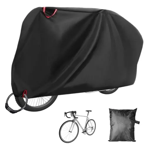 Fahrradabdeckung Wasserdicht für 1-2 FahrräDer, 210D Fahrrad Abdeckplane