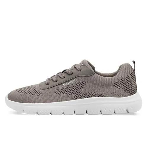 s.Oliver Damen Sneaker flach Sportlich Leicht, Beige (Light Taupe) - 37 EU - Damen-Sneaker mit einzigartigem Performance Footbed für optimalen Komfort und eine perfekte Passform – ideal für den sportlichen Freizeit-Look!