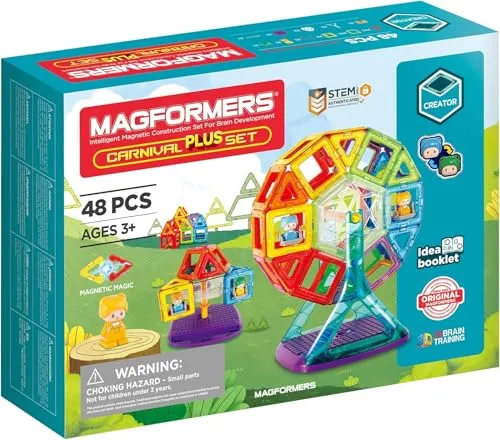 Magformers Carnival Plus 48-teiliges Magnetisches Konstruktionsset