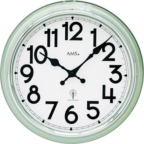 AMS 5510 Wanduhr Design in grün von AMS