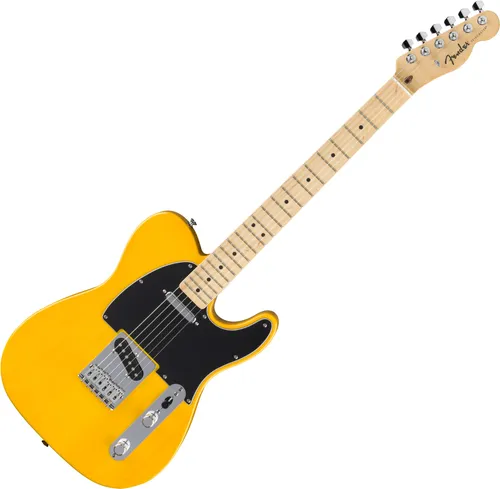 Fender Standard Tele MN Butterscotch Blonde - E-Gitarre - Gitarren mit sorgfältiger Verarbeitung, ideal für Musiker, die Qualität und Klangvielfalt schätzen. Perfekt für jedes Genre!