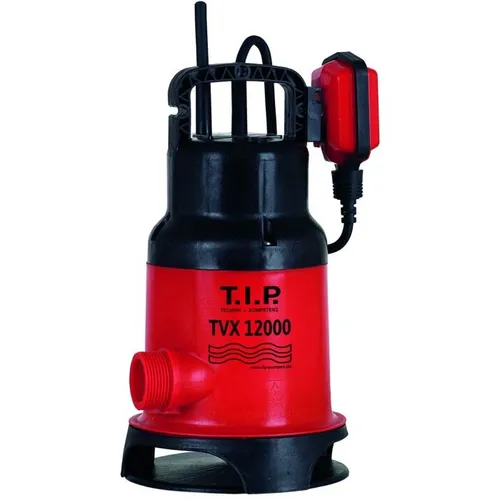 T.I.P. TVX 12000 Schmutzwasser-Tauchpumpe - Wasserpumpen, leistungsstark mit 10800 l/h für schnelle Notentwässerung und effiziente Flüssigkeitsbeförderung.