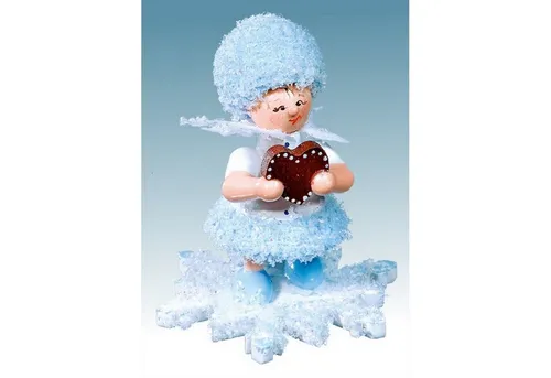 Kuhnert Dekofigur Schneeflöckchen mit Lebkuchenherz