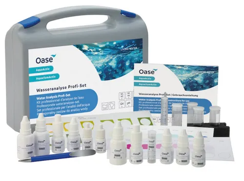 Oase AquaActiv Wasseranalyse Profi-Set - Teichpflege & Teichreinigung: Präzise Wasseranalyse mit modernem Kunststoffkoffer, inkl. einfacher Auswertung über das Oase Online Labor.