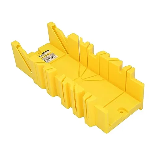 Guia Gehrungssäge, Kunststoff, 10,5 x 30 cm, Box Gehrungssäge, Gehrungsführung, 3 Winkel