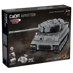 CaDA Panzer Tiger 1:35 grau 2,4GHz Bricks