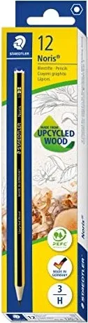 STAEDTLER Bleistift Noris H 100% PEFC 12 Stück Sechskant von STAEDTLER