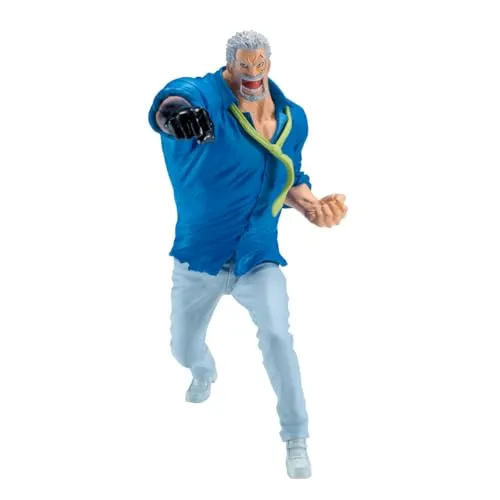 Banpresto Sammelfigur Monkey D. GARP - One Piece Battle Record Collection - Actionfigur aus PVC, handgefertigt und ideal für Anime-Fans. Lieferung in versiegelter Box mit Basisständer, um die Sammlung perfekt zu präsentieren.