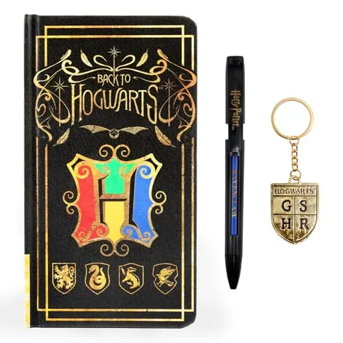 Harry Potter Notizbuch Gift Set Hogwarts inkl. Stift & Schlüsselring, offizielles Produkt