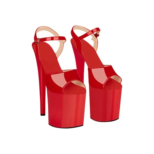 Produktbild EIS, Absatz-Schuhe, Verführerische Plateau-Sandalette, High Heels, Größe 36-44, Farbe:Rot, Größe:36