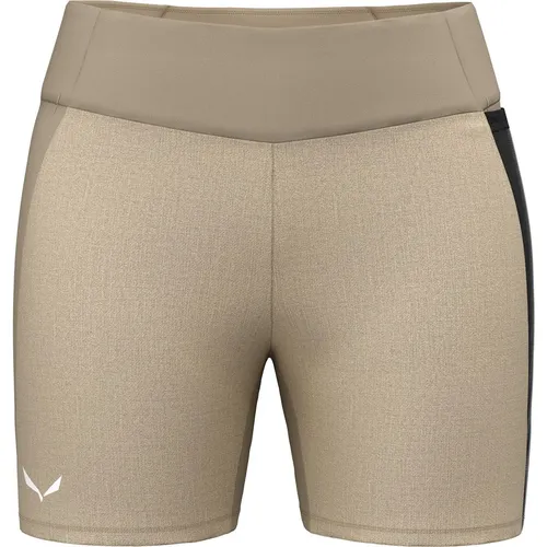 Salewa Damen Puez Hemp/DST Shorts (Größe L, beige) - Wanderhosen für Damen, sehr elastisch und klimaregulierend - perfekt für heiße Sommertage in den Bergen.