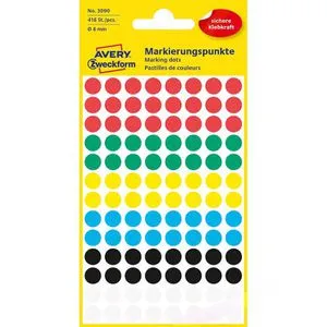 Zweckform 3090 sortiert Markierungspunkte Ø 8mm