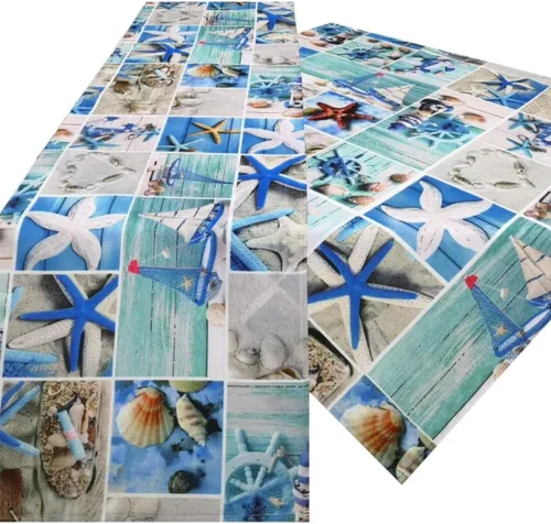 Brilliant Tischdecke Druckdecke / Maritim / Frühling / Mitteldecke / 85x85cm, Motiv